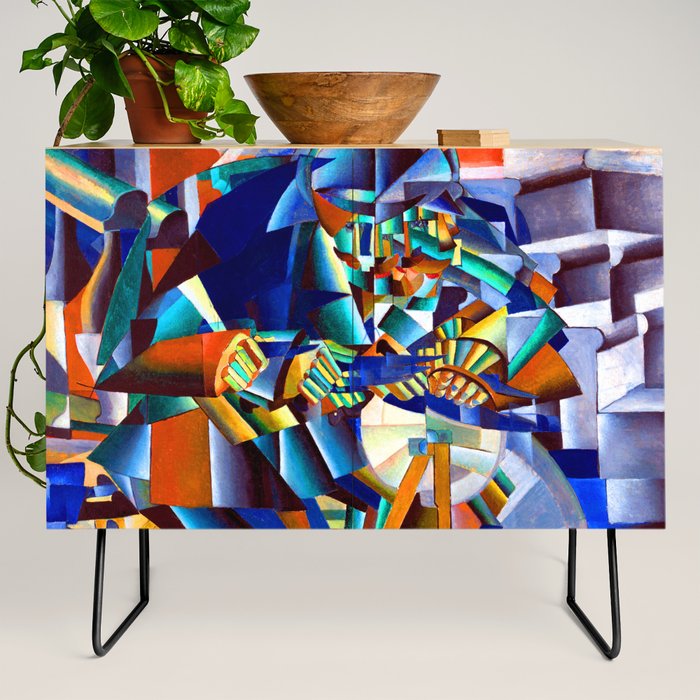 Kazimir Malevich Knife Grinder Credenza by Jon Baran Society6