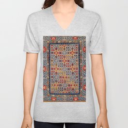 Beijing Palace Carpet Print V Neck T Shirt