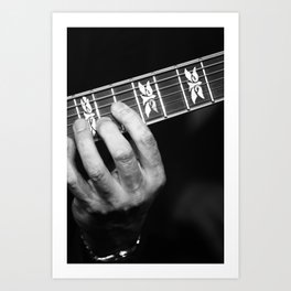 Guitar Hand Art Print