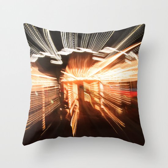 lion fish carousel Throw Pillow