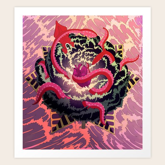 Water Flower Art Print