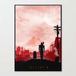 Fallout 4 inspired Poster  Canvas Print