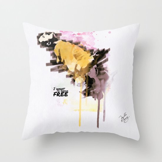 Mercury's live forever Throw Pillow