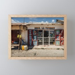 Colorful grocery store at Zanzibar/ Art Print Framed Mini Art Print