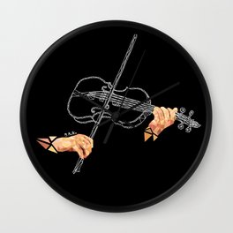 Fiddle Wall Clock