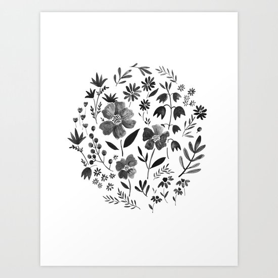 GARDEN GRAY Art Print