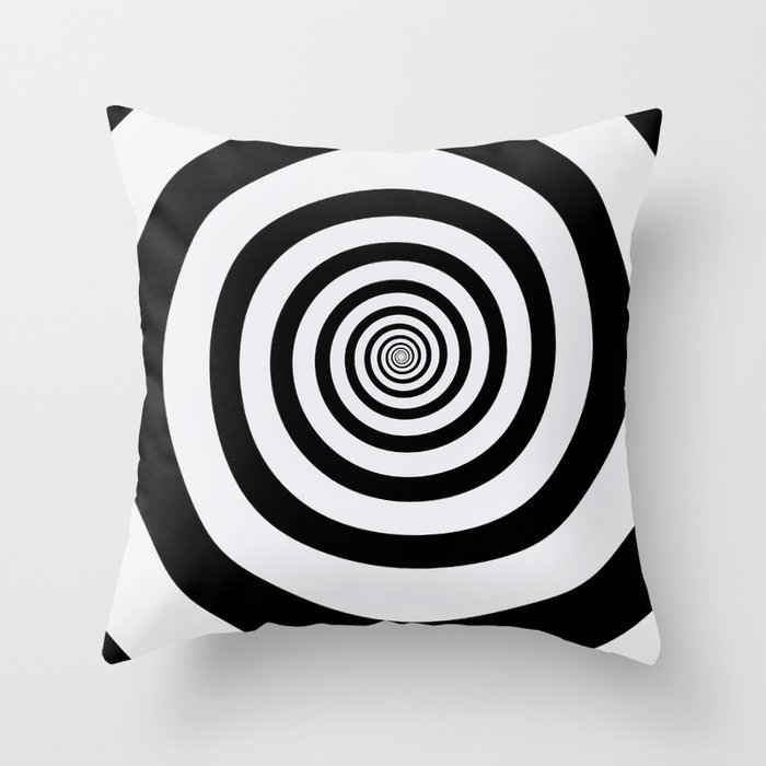 Psychedelic Swirls Throw Pillow