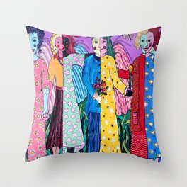 We All Could be Angel to Each Other Throw Pillow