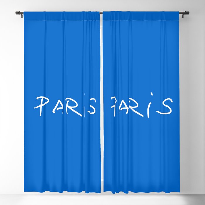 Paris 2 blue Blackout Curtain