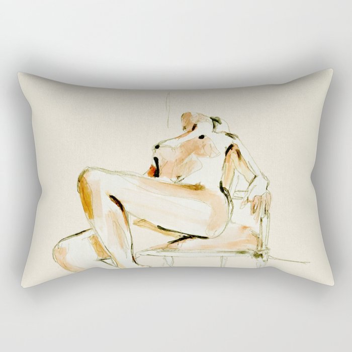 nude woman 2 Rectangular Pillow