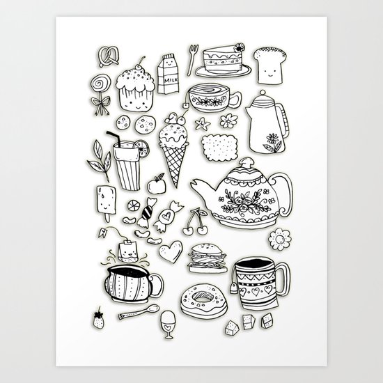 Forever Tea Time 2 Art Print