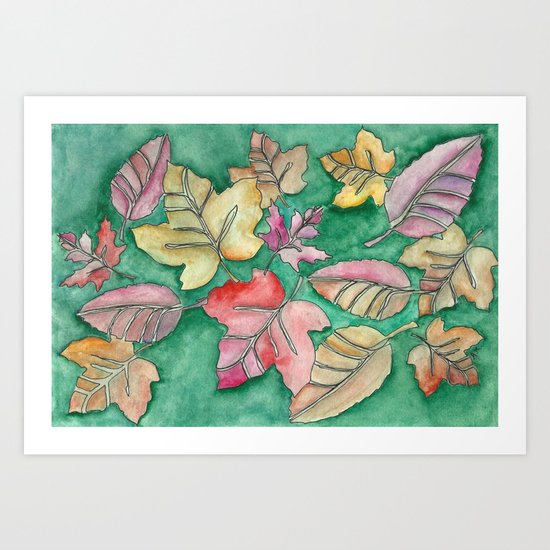 Fall Leaves Fall Art Print