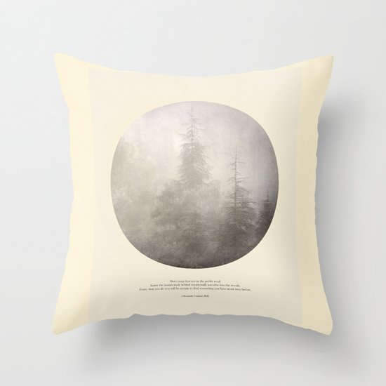 love the woods Throw Pillow