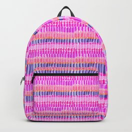 Boho Pink Stripes Backpack
