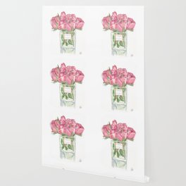 Watercolor Roses Wallpaper For Any Decor Style Society6