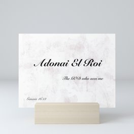 Adonai El Roi- The God who sees me. Mini Art Print