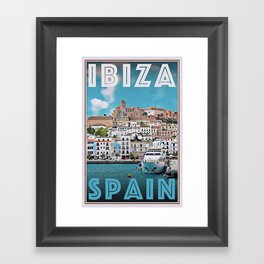 Ibiza Spain Retro Vintage Style Travel Poster or Canvas Picture