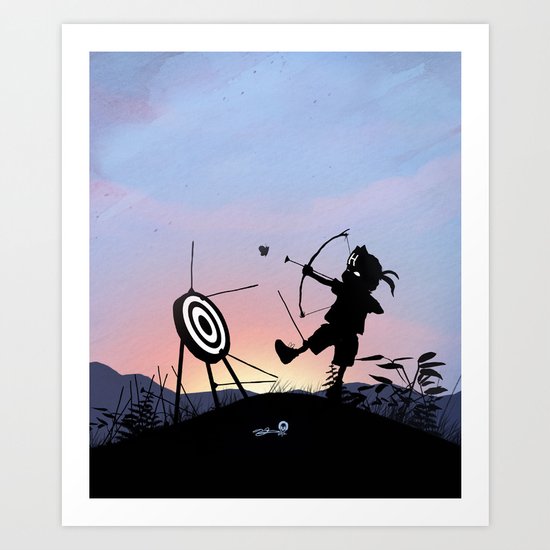 Hawkeye Kid Art Print