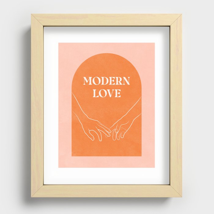 Modern Love Recessed Framed Print