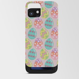 Colorful Pastel Easter Egg Pattern iPhone Card Case