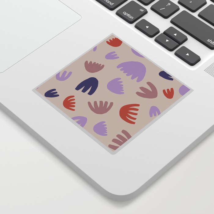 No.2 floral pattern design by carmen ulbrich design Sticker