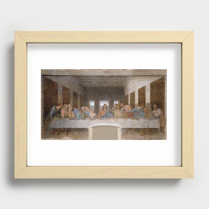 The Last Supper by Leonardo da Vinci Recessed Framed Print