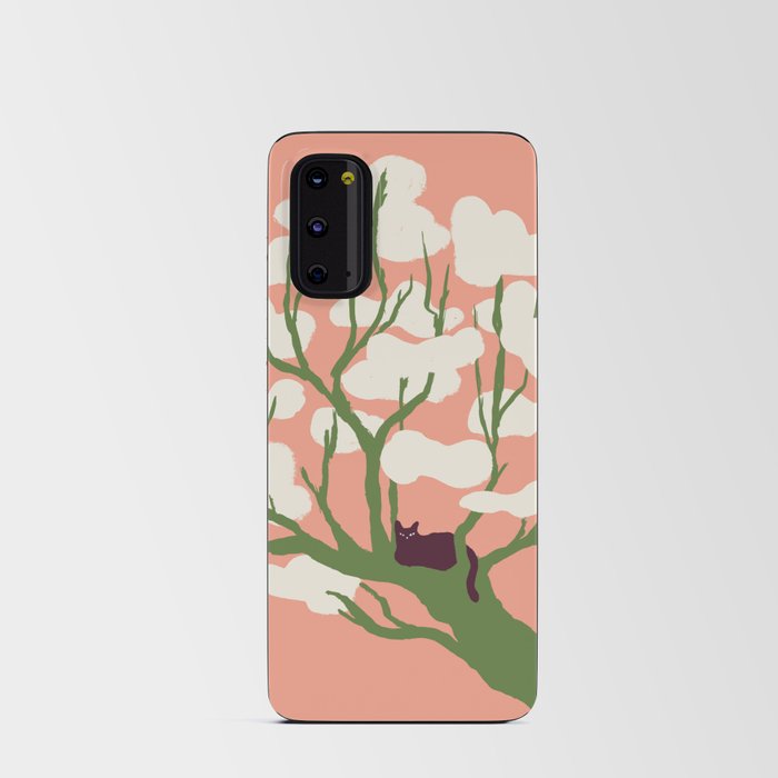 Cat on a tree Android Card Case