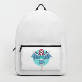 Vampiric Girl Backpack | Beautiful, Happy, Female, Redhead, Child, Face, Pretty, Person, Red, Lady 