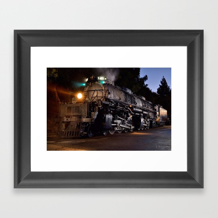 UP 4014. Union Pacific.  Steam Train Locomotive. Big Boy. © J. Montague. Framed Art Print