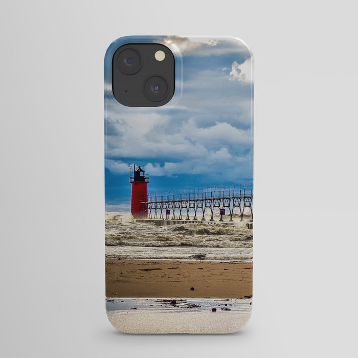 "South Haven Lighthouse" - South Haven, MI iPhone Case