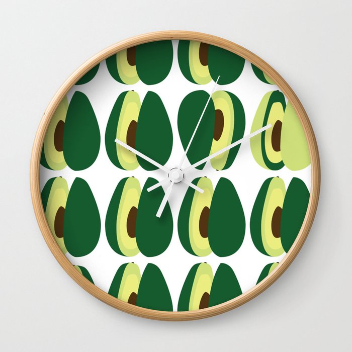 Avocados Wall Clock