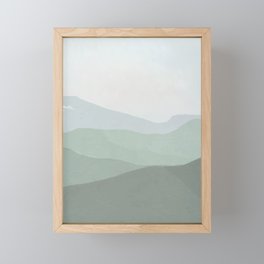 Green Mountain Framed Mini Art Print