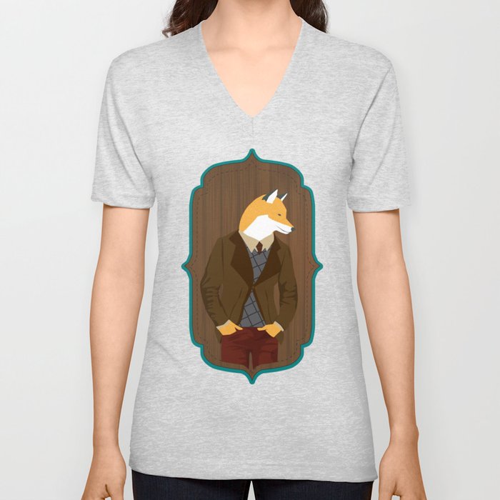 Mr Fox is stylish V Neck T Shirt