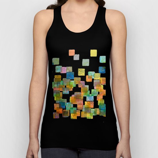 Dancing Squares Unisex Tank Top