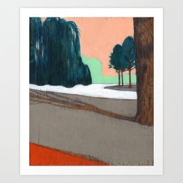 Oosterpark Art Print | Painting, Nature, Pop Surrealism, Landscape 