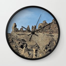 Eroded Rockface Sandstone Rock Texture Wall Clock