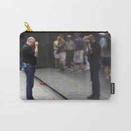 Remembrance at Vietnam Wall Carry-All Pouch | Film, Hdr, Photo, Vietnamwall, Remembrance, War, Vietnamwar, Digital, Color, Other 