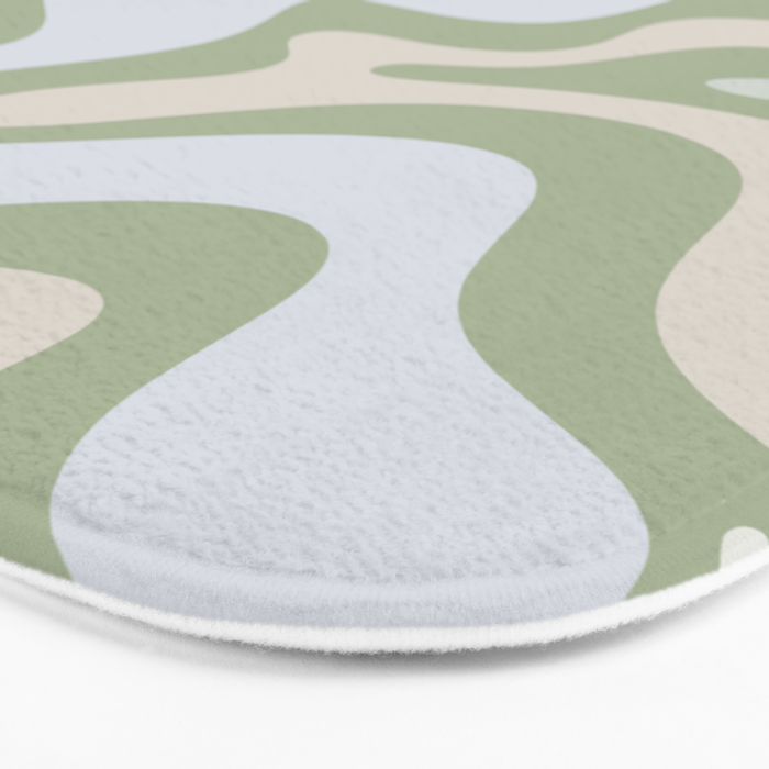 Green Society6 Pattern State Feather Pop Bath Mat 21 x 34 