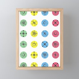 Atomic Twisted Polka Dots Framed Mini Art Print