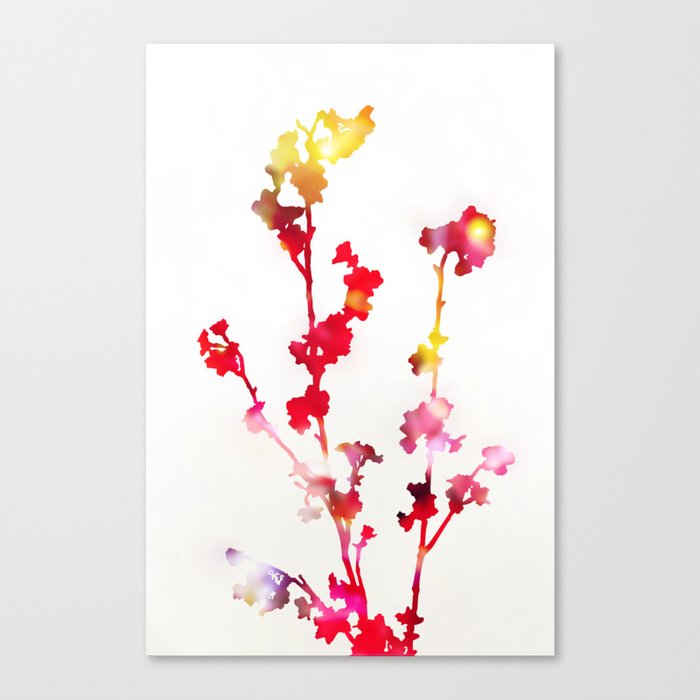 Florescence Red Canvas Print