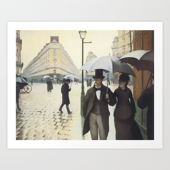 Paris Street Rainy Day Painting Gustave Caillebotte Art Print By