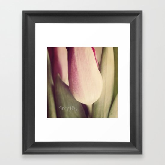 Simplify Framed Art Print