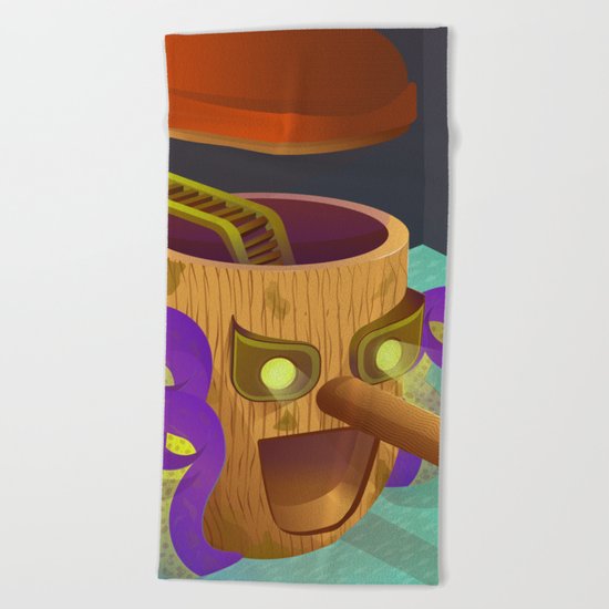 Pinoccio Story Beach Towel