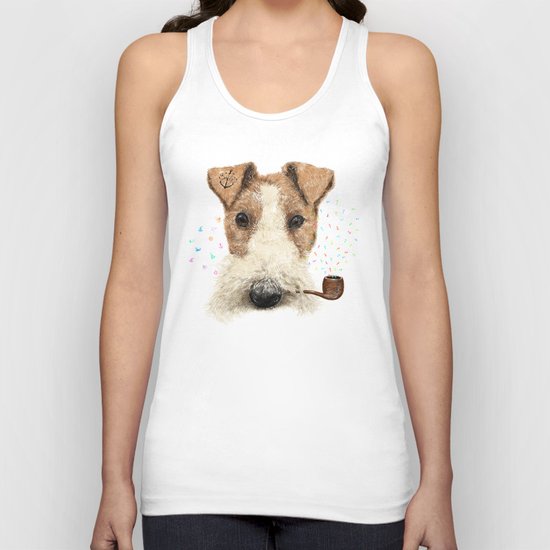 fox terrier sailor Unisex Tank Top