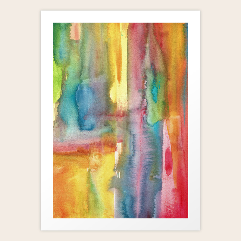 Watercolour Abstract Art Print By Suzzincolour Society6