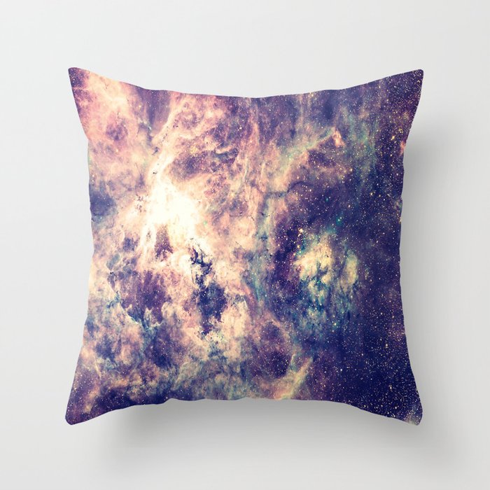 Tarantula Nebula Deep Pastels Throw Pillow