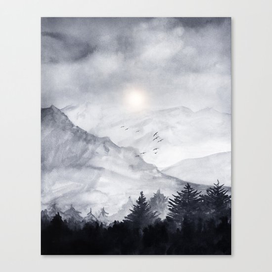 Cross Mountains Canvas Print