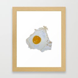 Sunny Side Up Fried Egg Framed Art Print