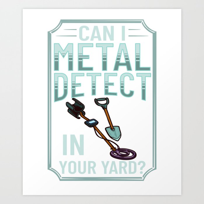 Metal Detector Underwater Metal Detecting Beginner Art Print