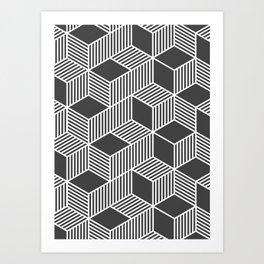 Geometric Cube 02 Art Print